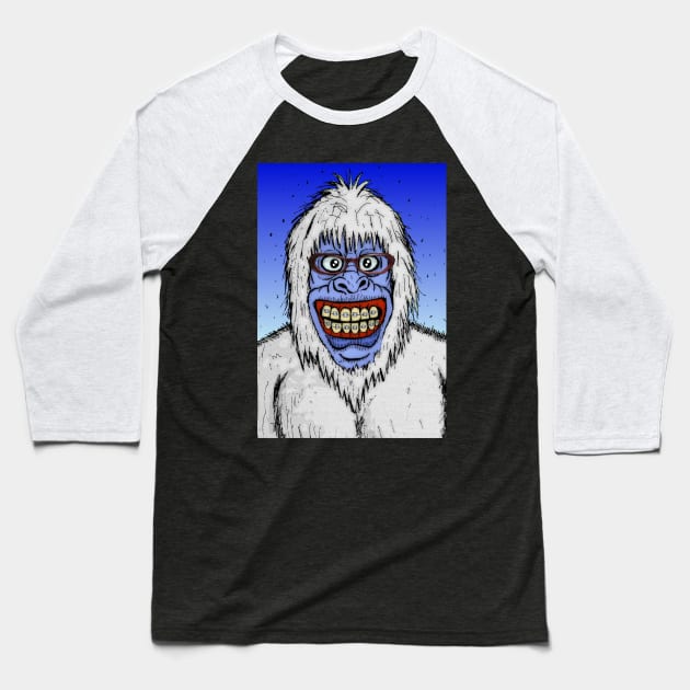 Ugly Yeti Baseball T-Shirt by MalcolmKirk